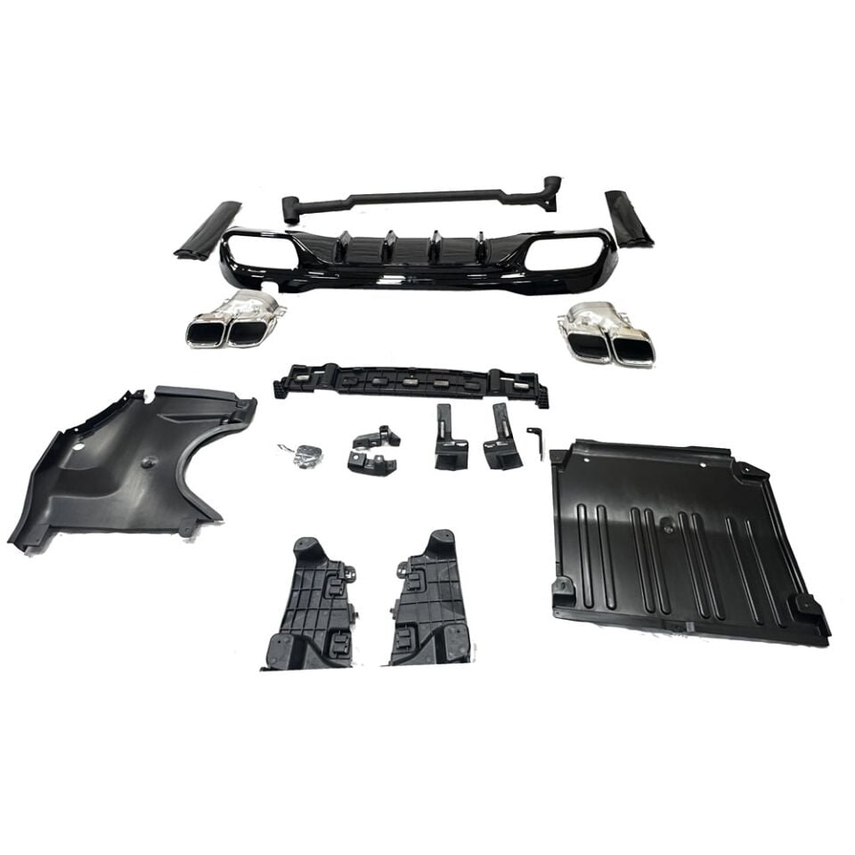 W206 DİFÜZÖR C63 + EGSOZ UCU C63 SİLVER