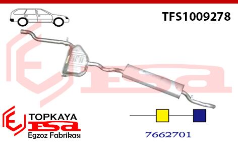 Fiat Tempra 1.8 / 2.0 Ie Sw Arka Orta Susturucu 1990 > 1997