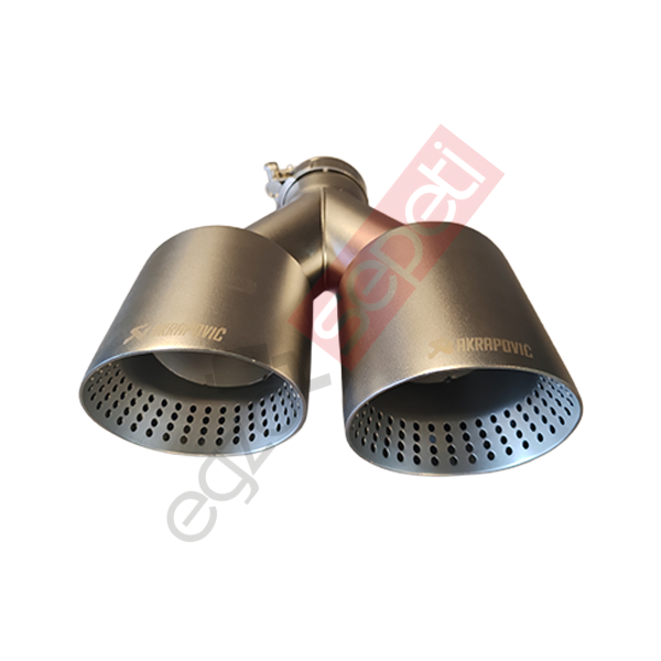 Akrapoviç Egzoz Ucu 100 MM Krom Çiftli Sol Taraf İthal Ürün