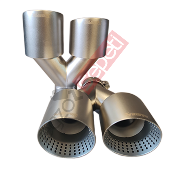 Akrapoviç Karbon Beyaz Egzoz Ucu 100 MM Takım Sag Ve Sol Gerçek Karbon Malzeme İthal Ürün