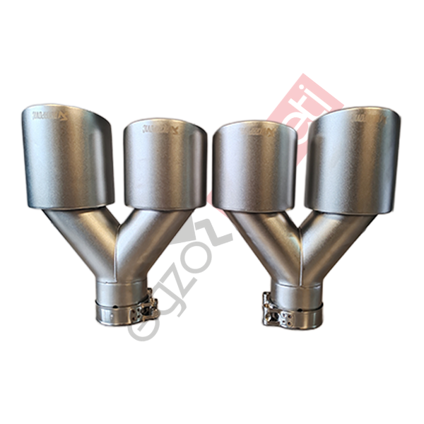Akrapoviç Karbon Beyaz Egzoz Ucu 100 MM Takım Sag Ve Sol Gerçek Karbon Malzeme İthal Ürün