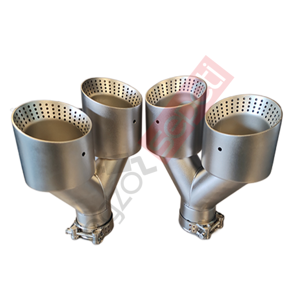 Akrapoviç Karbon Beyaz Egzoz Ucu 100 MM Takım Sag Ve Sol Gerçek Karbon Malzeme İthal Ürün