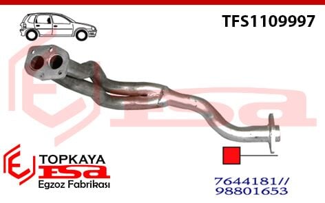 Fiat Tipo Ön Boru 1.4 / 1.6 1988 > 1992