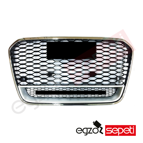 Audi A6 RS6 Panjur Quattro Yazılı Krom/Siyah RS 2011-2014