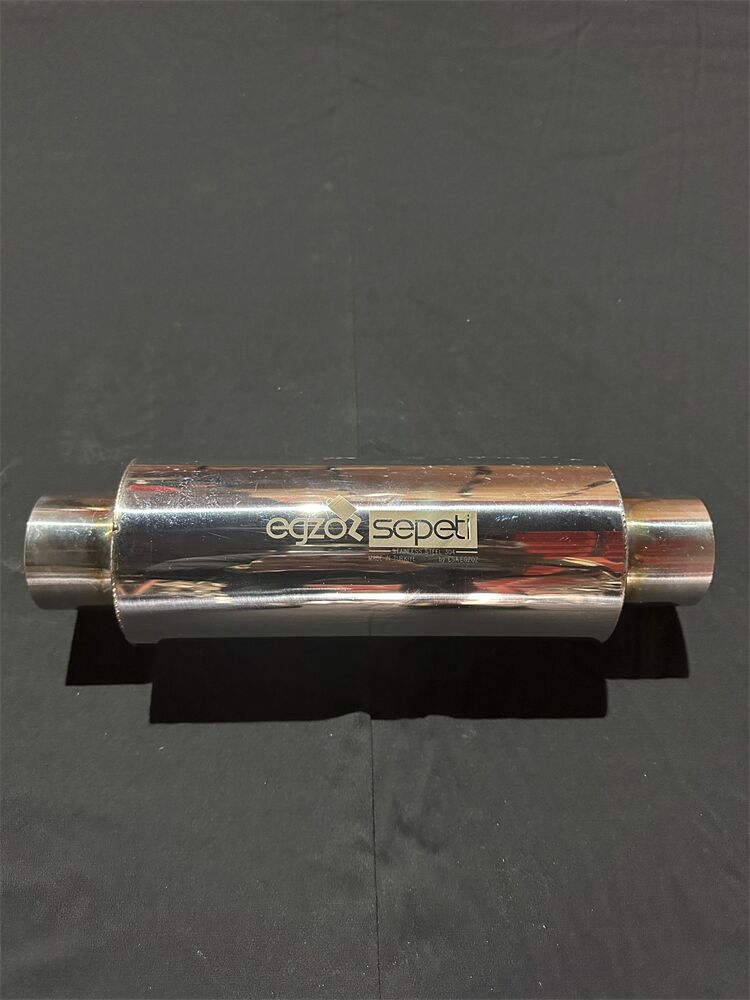 Özel Üretim Rezonatör 70 Çap 304 Krom Spor Susturucu 25 CM , Krom Elyaflı Yüksek Motorlar İçin.