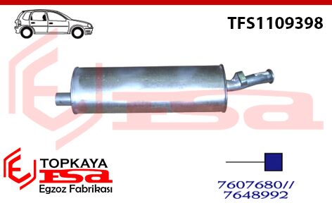 Fiat Tipo Arka Susturucu 1.4 / 1.6 / 1.7D 1988 > 1998