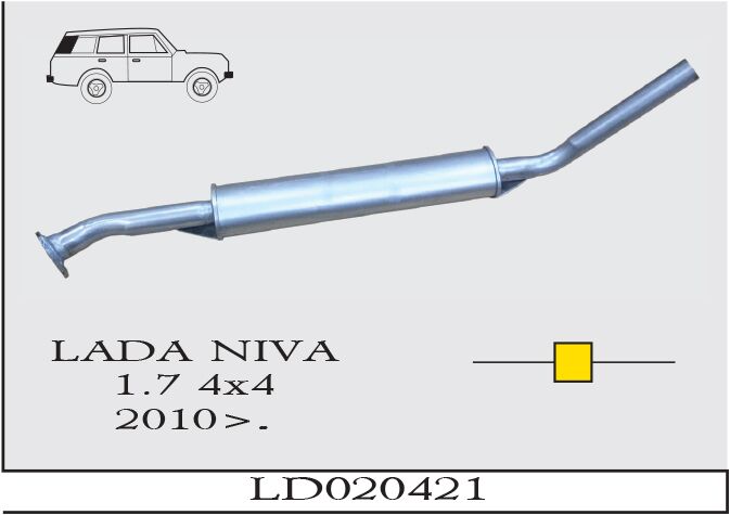 Lada Niva 1.7İ Orta Susturucu Borulu 2010 > …