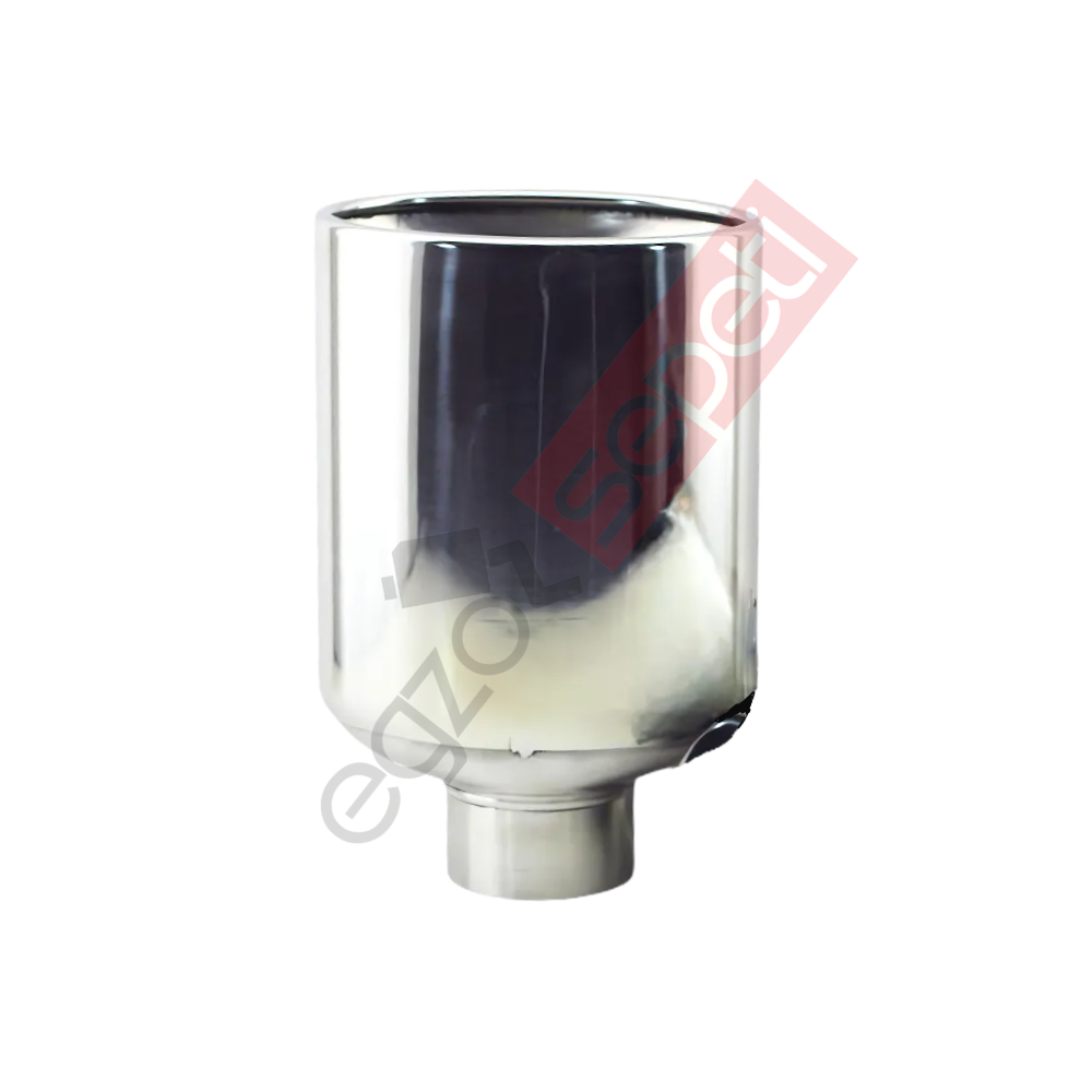 Krom Egzoz Ucu 304 Kalite Oval Çap Ölçüsü 8X14 Cm