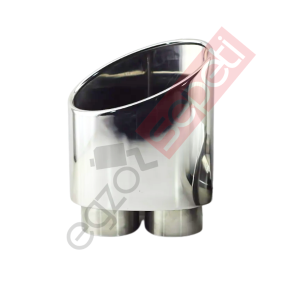 Krom Egzoz Ucu Sol Taraf 304 Kalite Oval Çap Ölçüsü  80x140mm