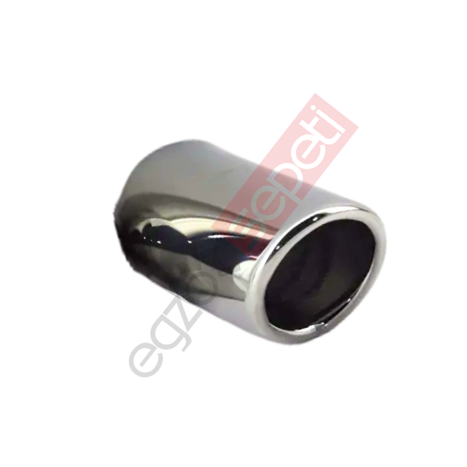 Krom Egzoz Ucu 304 Kalite Yuvarlak Çap Ölçüsü 5.4X15 Cm