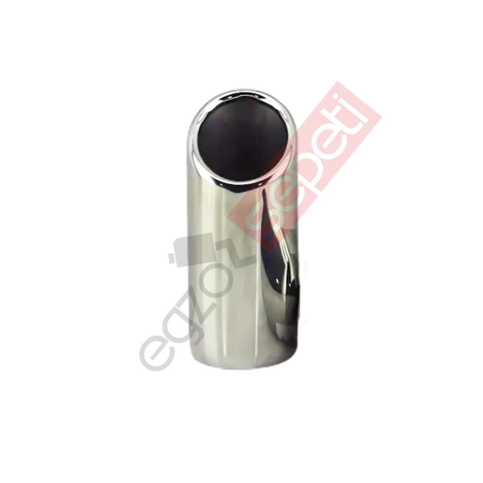 Krom Egzoz Ucu 304 Kalite Yuvarlak Çap Ölçüsü 5.4X15 Cm