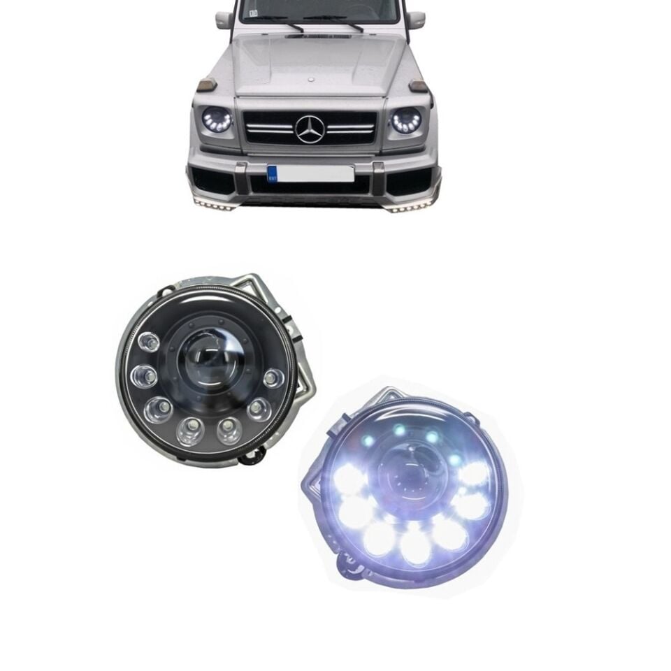 W463 G63 TEK FAR SİYAH 7 LED 2012-2018