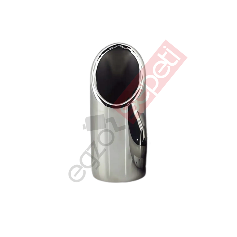 Krom Egzoz Ucu 304 Kalite Yuvarlak Çap Ölçüsü 5.4X15 Cm