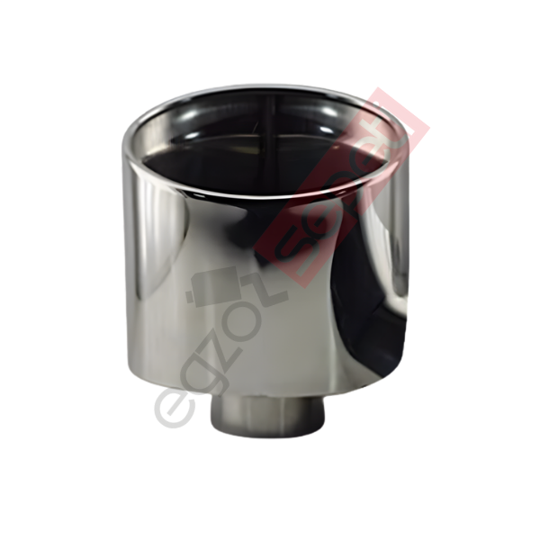 Krom Egzoz Ucu Sol Taraf 304 Kalite Oval Çap Ölçüsü 75x100mm