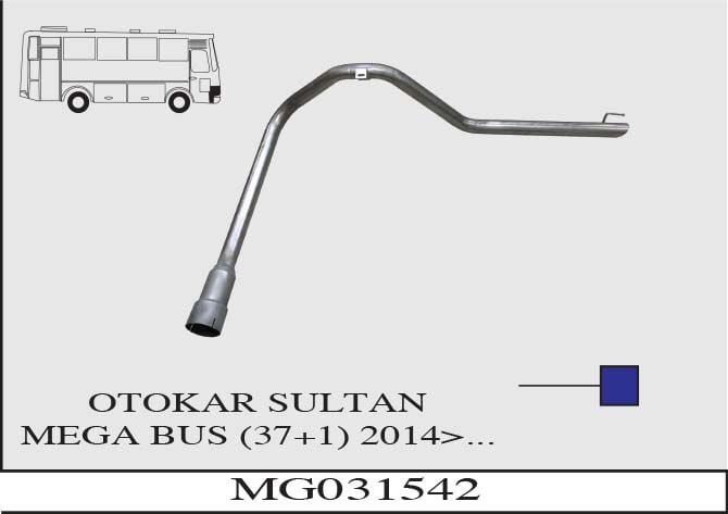 Otokar Sultan Mega Otobüs Çıkış Borusu 2014>…