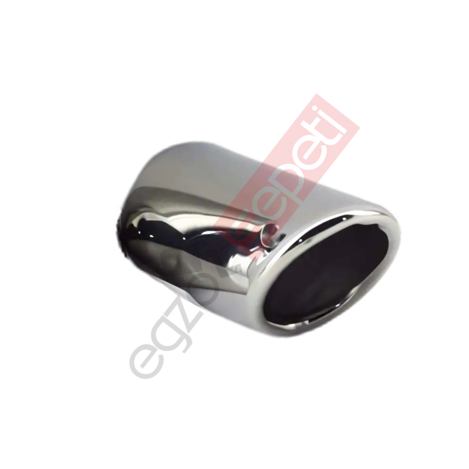 Krom Egzoz Ucu Sağ Taraf 304 Kalite Yuvarlak Çap Ölçüsü 54X15 mm
