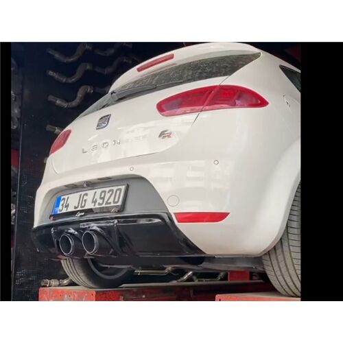 Seat Leon İçin Ortadan Egzoz Çıkılarını Aktif Etmek İsteyenler İçin Özel Üretim Sessiz Susturucu