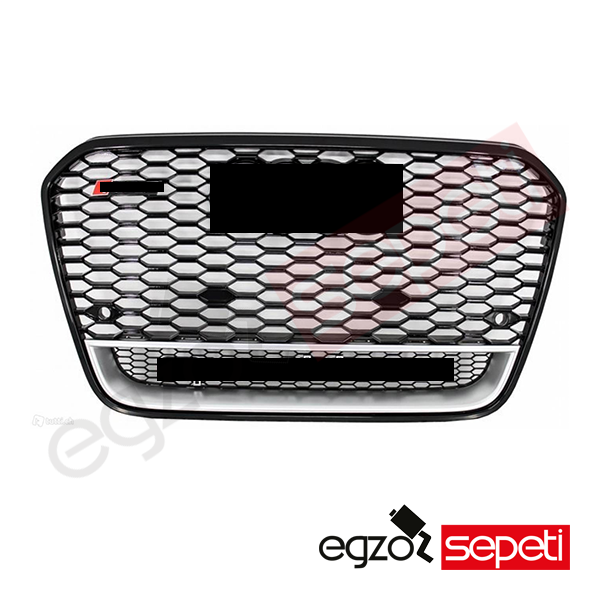 Audi A6 RS6 Panjur Quattro Yazılı Krom/Siyah RS 2014-2018