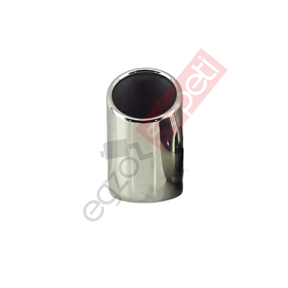 Krom Egzoz Ucu Sol Taraf 304 Kalite Yuvarlak Çap Ölçüsü 65X12 mm