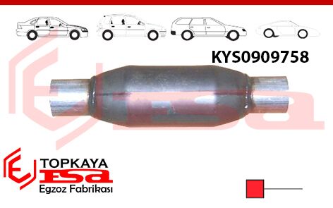 Katalitik Konverter Yerine Tüp Susturucu Üniversal
Ф54 X 90 X 220 Mm