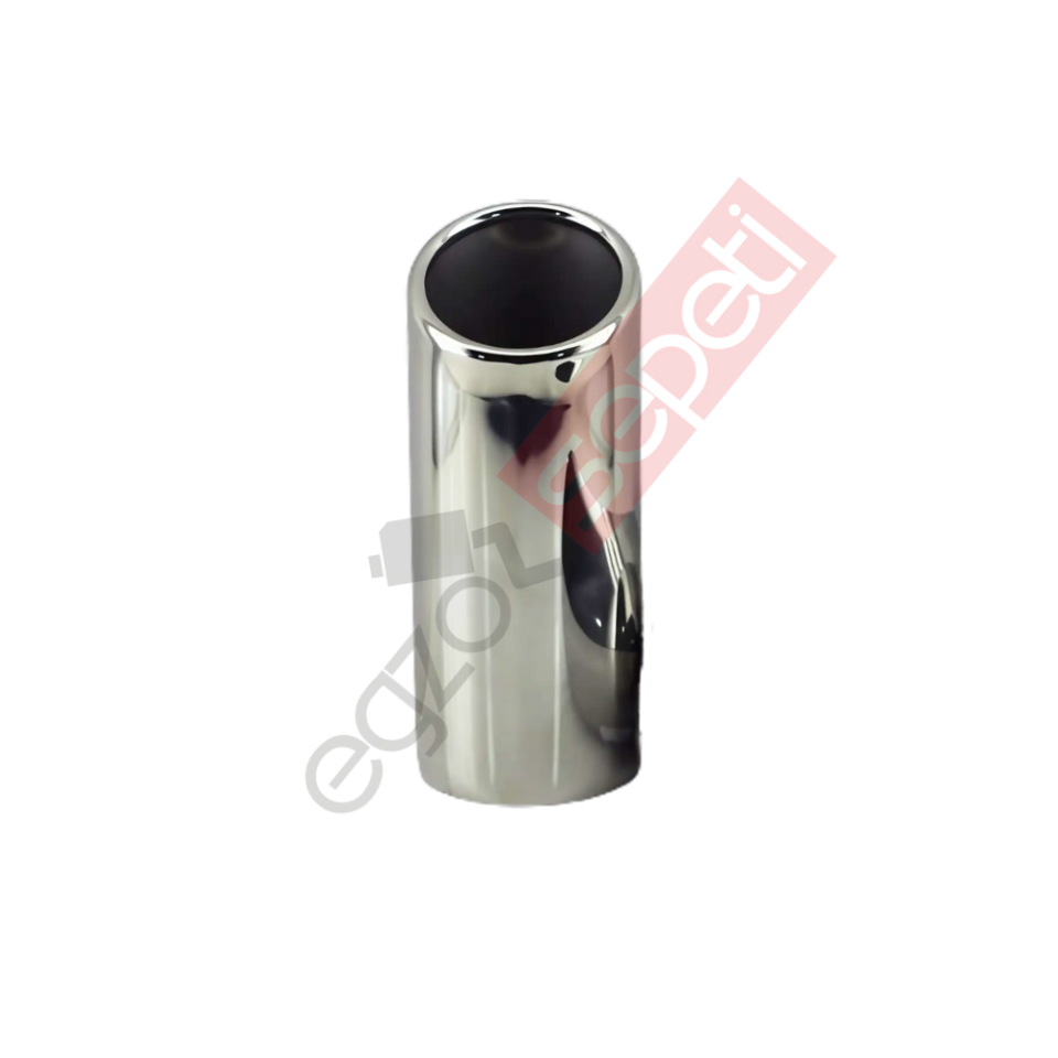 Krom Egzoz Ucu 304 Kalite Yuvarlak Çap Ölçüsü 6X17 Cm