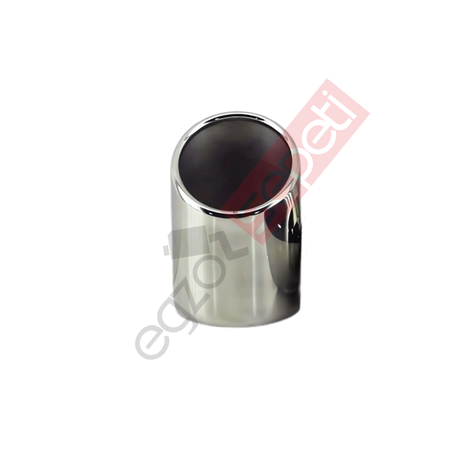 Krom Egzoz Ucu 304 Kalite Yuvarlak Çap Ölçüsü 7X12 Cm