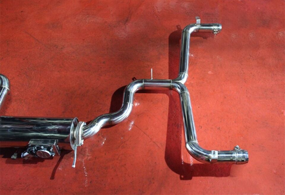 Audi A3 1.4 / 1.5 Benzinli Krom Flanşlı Varex 60 mm Krom Borularla Krom Kit