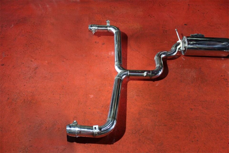 Audi A3 1.4 / 1.5 Benzinli Krom Flanşlı Varex 60 mm Krom Borularla Krom Kit