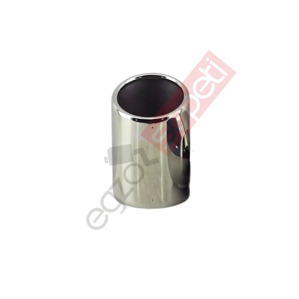 Krom Egzoz Ucu Sol Taraf 304 Kalite Yuvarlak Çap Ölçüsü 70X120 MM