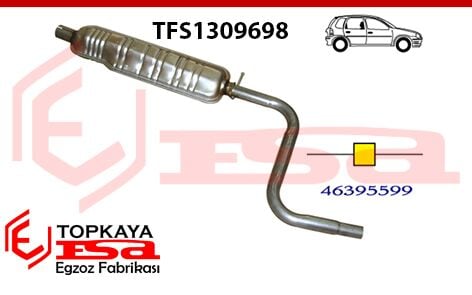 Fiat Palio Orta Susturucu Borulu 1.6 Hl 16V Baskılı 2001 > ...