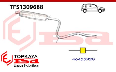 Fiat Palio Weekend Orta Susturucu Borulu 1997 > 2001