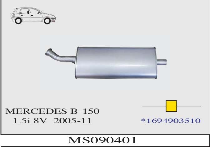 Mercedes B150 1.5İ 8V Orta Susturucu Borulu 2005-11