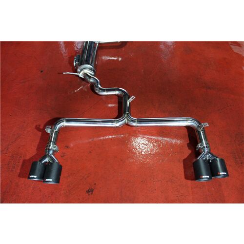 Seat Ibiza Benzinli Krom Flanşlı Varex 60 mm Krom Borularla Krom Kit Ve Akrapovic Egzoz Uçları