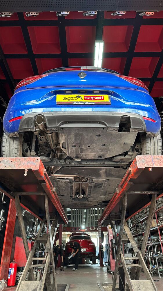 Renault Clio 5 Krom Borular Ve Krom Flanşlı Varex - Gizli Sistem