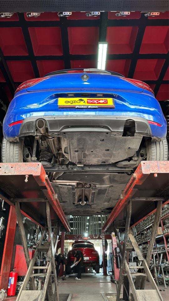 Renault Clio 5 Krom Borular Ve Krom Flanşlı Varex - Gizli Sistem