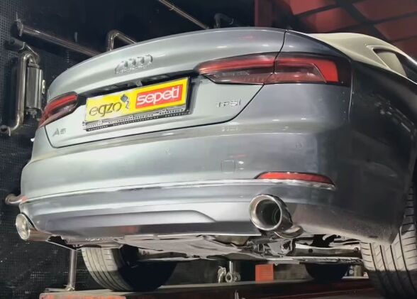Audi A5 1.4 Tfsi Kumandalı Performans Çift Varexli Egzoz Kiti - Egzoz Uçları Hariç