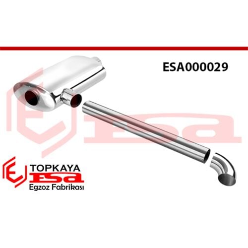 Audi A3 İçin Sağ Ve Sol Aktif Çıkışlı Spor Susturucu Ve Borular