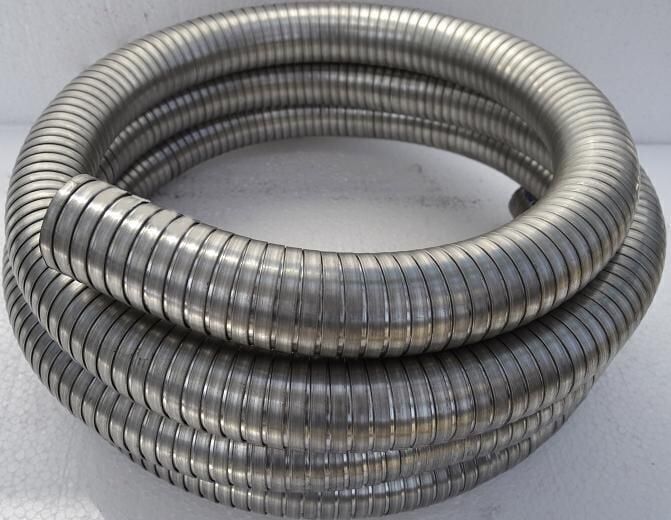 90 MM SPİRAL BORU 1 METRE PASLANMAZ İNOX