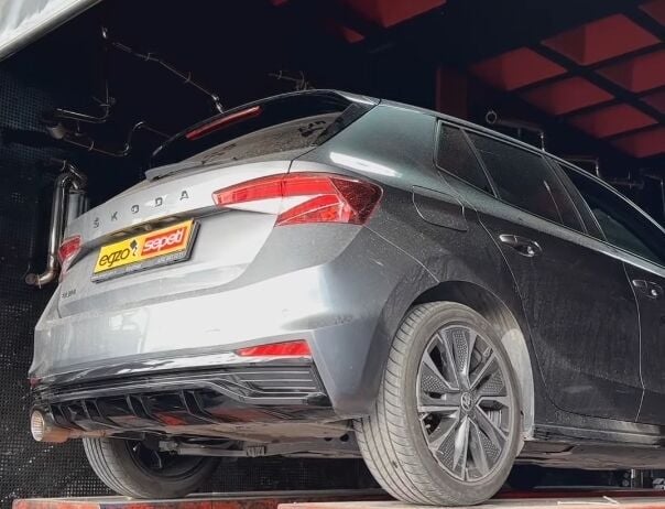 Skoda Krom Flanşlı Varex 60 mm Krom Borularla Krom Kit