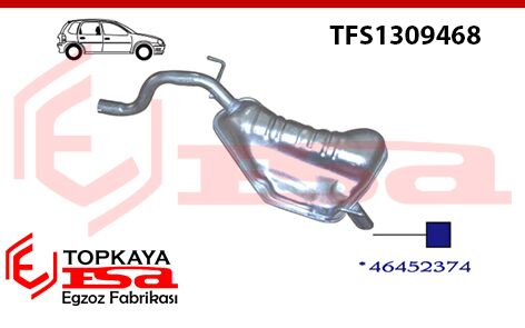 Fiat Palio 1.2 8V / 18 V Arka Susturucu Borulu Baskılı 1998 > 2001