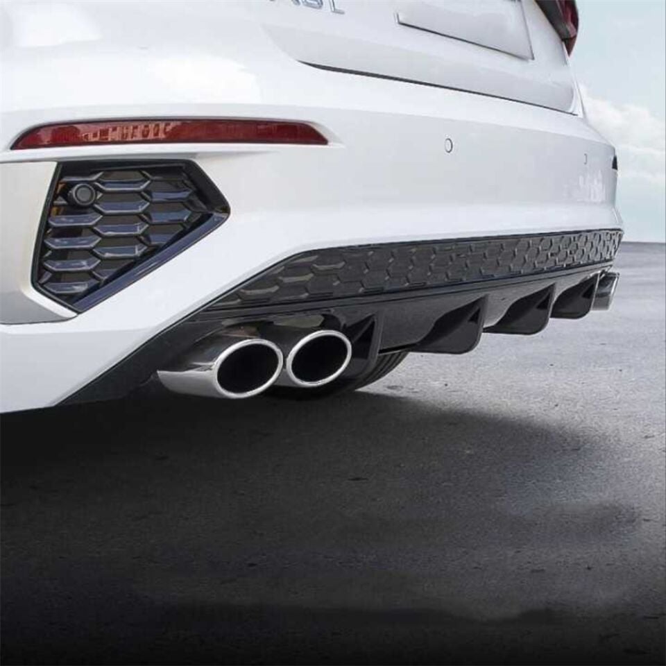 Audi A3 2021+ Hb S-Line Uyumlu Rs3 Difüzör Egzoz Seti Rs3Dfz21-Hb