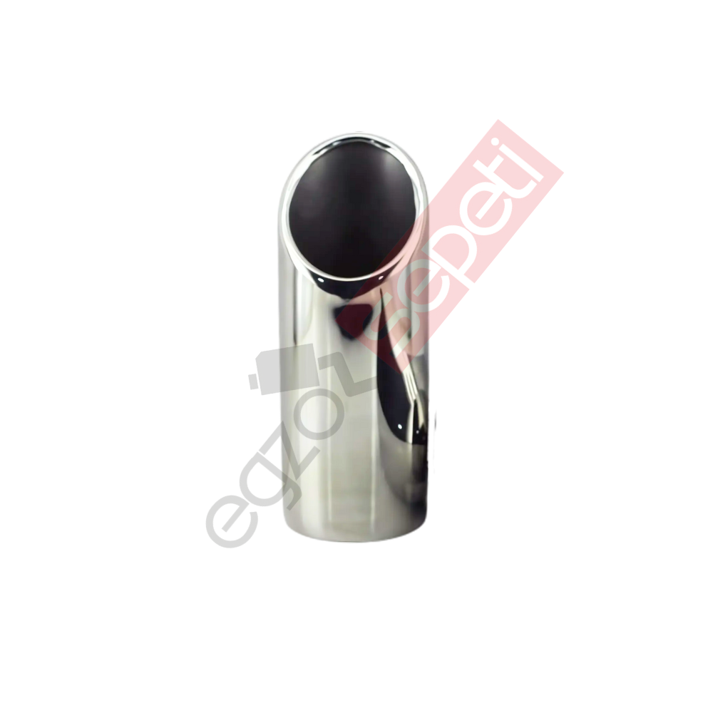 Krom Egzoz Ucu 304 Kalite Yuvarlak Çap Ölçüsü 7X20 Cm