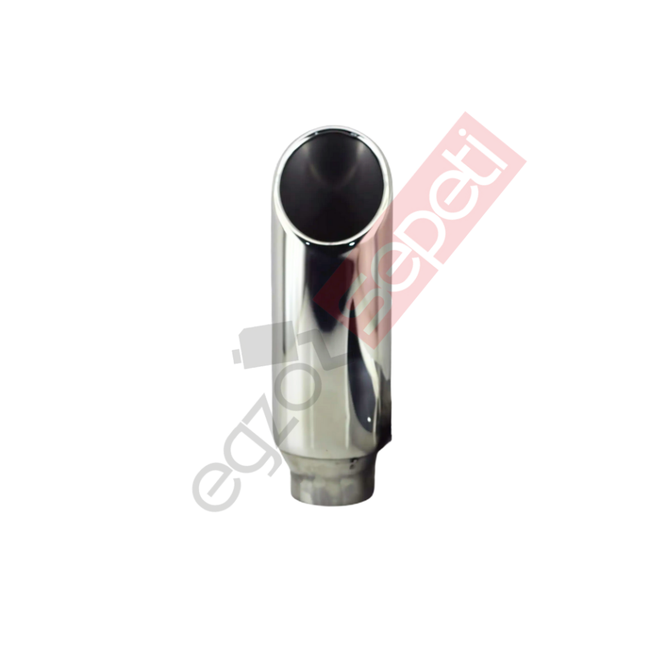 Krom Egzoz Ucu 304 Kalite Yuvarlak Çap Ölçüsü 7X20 Cm