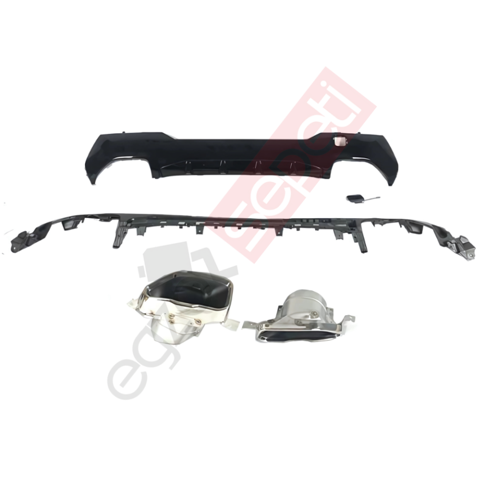 Bmw G22 Difüzör Ve Krom Egsoz Seti Braketli