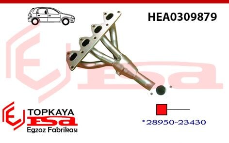 Hyundai Elantra Headers 1.6 Kat Yerine 1996 > 2000