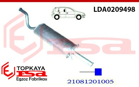 Lada Samara Arka Susturucu Borulu Hb 1987 > 1994