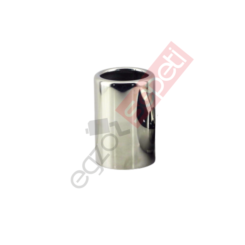 Krom Egzoz Ucu 304 Kalite Yuvarlak Çap Ölçüsü 7,5X12 Cm