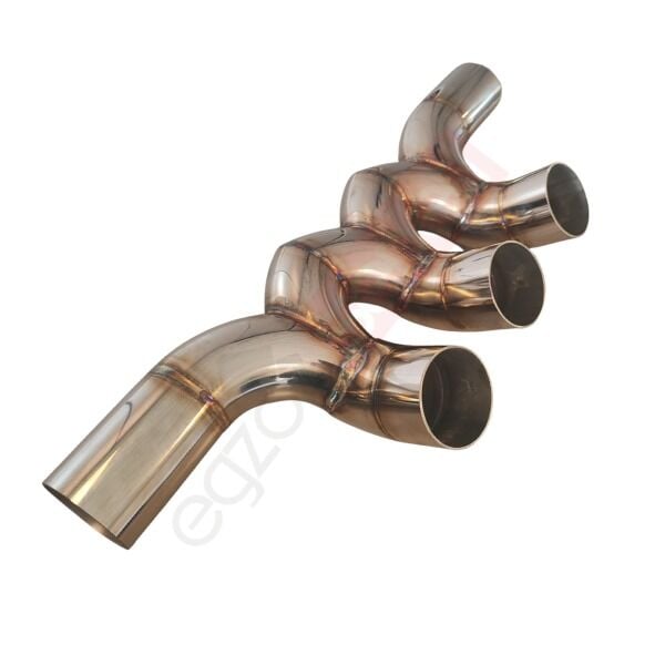 Honda civic typer 3'lü egzoz yapma borusu krom 304 Akrapoviç Egzoz uçları