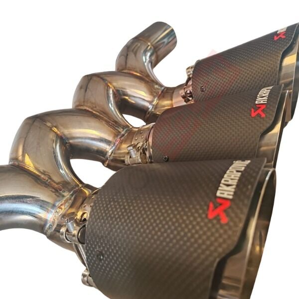 Honda civic typer 3'lü egzoz yapma borusu krom 304 Akrapoviç Egzoz uçları