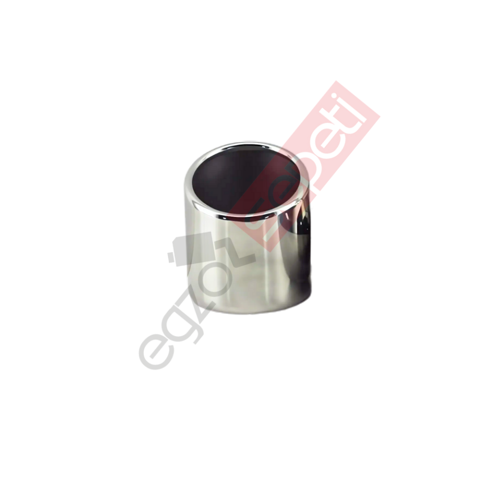 Krom Egzoz Ucu 304 Kalite Yuvarlak Çap Ölçüsü 8X12 Cm